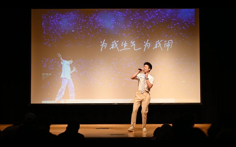 Singing at Penn State CSSA Gala